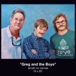Greg and the Boys. 16 x 20. 4 site